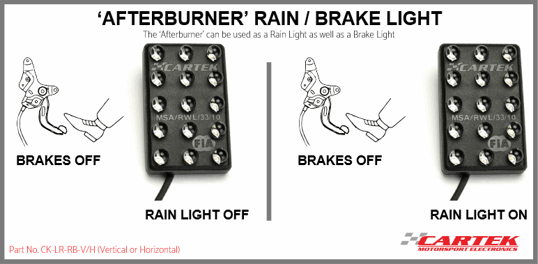 FiA Rain Lights | CARTEK Motorsport Electronics afterburner wiring diagram 